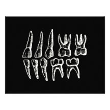 La anatomía del gris - dientes invitación personalizada