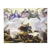 La apoteosis de George Washington - guerra Impresión En Lienzo Estirada