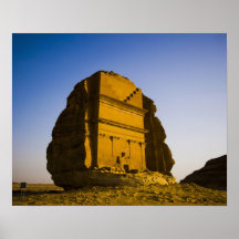 La Arabia Saudita, sitio de Madain Saleh, 4 antigu Poster