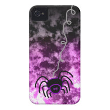 La araña linda fantasmagórica iPhone 4 Case-Mate protector