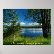 La armonía trae paz posters