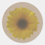 La arpillera inspiró al pegatina del girasol