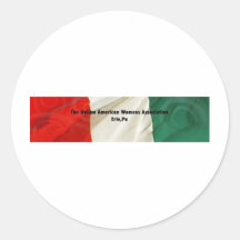 La asociación de las mujeres americanas italianas pegatina