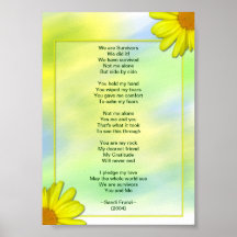 La ayuda le agradece poster