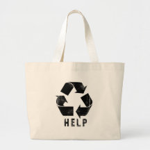 La ayuda recicla (el negro) bolsa de mano