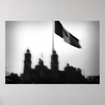 La Bandera 10 de la estafa del EL Zocalo del DF de Posters