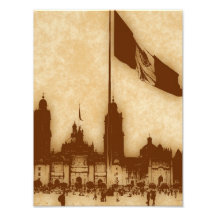 La Bandera 11 de la estafa del EL Zocalo del DF de Impresion Fotografica