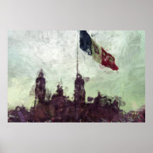 La Bandera 3 de la estafa del EL Zocalo del DF del Posters