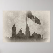 La Bandera 6 de la estafa del EL Zocalo del DF del Impresiones