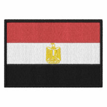 La bandera adaptable de Egipto bordó el camisetas Niquis Polos Manga Larga