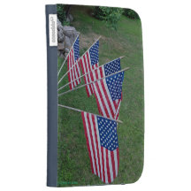 La bandera americana patriótica enciende la caja