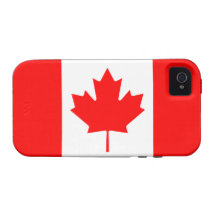 La bandera canadiense - recuerdo de Canadá iPhone 4 Funda