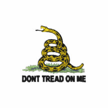 La bandera de Gadsden no pisa en mí Polo Con Bordado Manga Larga