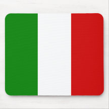 La bandera de Italia Alfombrilla De Ratón