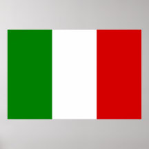 La bandera de Italia Impresiones
