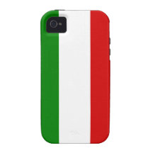 La bandera de Italia iPhone 4 Carcasa
