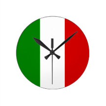 La bandera de Italia Reloj