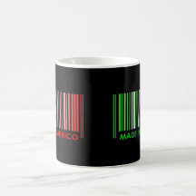 La bandera de la clave de barras colorea el diseño tazas