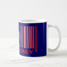 La bandera de la clave de barras colorea el diseño taza