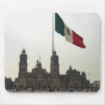 La Bandera de la estafa del EL Zocalo del DF del e Tapetes De Ratón