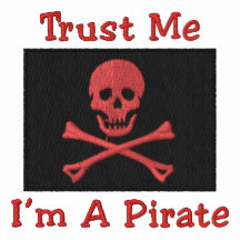 La bandera de pirata bordada personalizable junta 