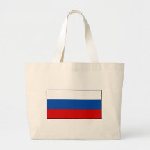 La bandera de Rusia Bolsas Lienzo
