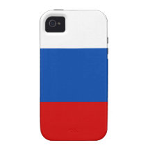 La bandera de Rusia iPhone 4/4S Carcasas