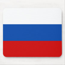 La bandera de Rusia Tapetes De Ratones