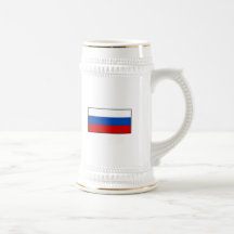 La bandera de Rusia Tazas