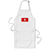 La bandera de Suiza Delantal