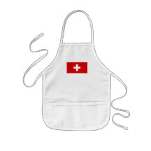 La bandera de Suiza Delantales