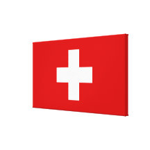 La bandera de Suiza Impresiones En Lona
