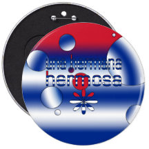 La bandera de Una Hermana Hermosa Cuba colorea art Pin
