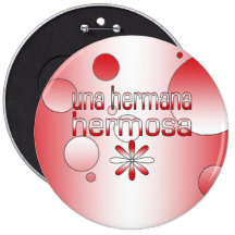 La bandera de Una Hermana Hermosa Perú colorea art Pin