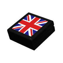 La bandera de Union Jack Caja De Regalo