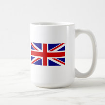 La bandera de Union Jack Tazas