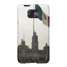 La Bandera Mexica de la estafa del EL Zocalo del D Samsung Galaxy SII Funda