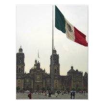 La Bandera Mexica de la estafa del EL Zocalo del D Impresiones Fotograficas