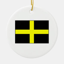 La bandera País de Gales Galés de St David Ornamento Para Arbol De Navidad