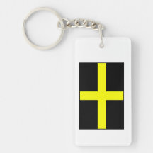 La bandera País de Gales Galés de St David Llaveros