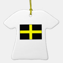La bandera País de Gales Galés de St David Ornato