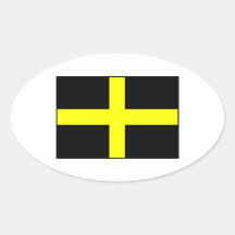 La bandera País de Gales Galés de St David Calcomanías Ovales