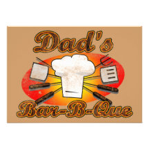 La Barra-b-Que del papá Invitación