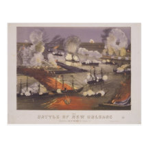 La batalla de New Orleans de Thomas S. Sinclair Tarjeta Postal