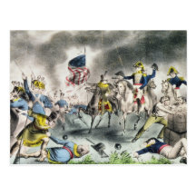 La batalla de New Orleans, pub. Curtidor de Nathan Tarjeta Postal