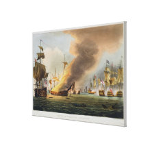 La batalla de Trafalgar, el 21 de octubre de 1805, Impresión En Lona