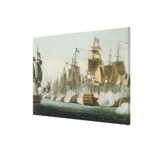 La batalla de Trafalgar, el 21 de octubre de 1805, Lona Envuelta Para Galerías