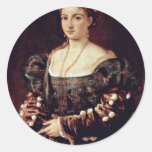 La Bella (retrato de una señora Isabel D'Este y Etiqueta Redonda