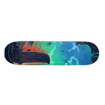 la bestia en negitive tabla de patinar