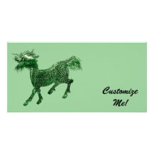 La bestia mítica *Green el dragón Design* Tarjeta Fotográfica Personalizada
